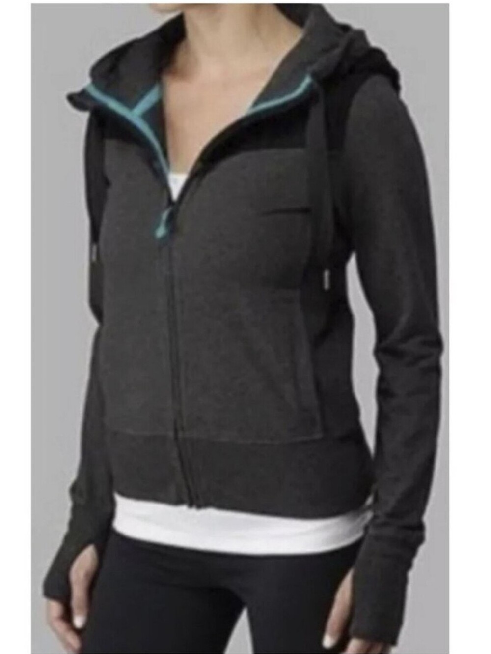 lululemon athletica Charcoal Zip Hoodie